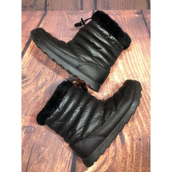 THE NORTH FACE Black Thermal Micro Waterproof C315ZT1 Winter Boots Womens 7 (m8n - Picture 5 of 10